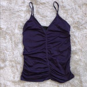 BCBGMaxAzria Rouched Tank adjustable straps